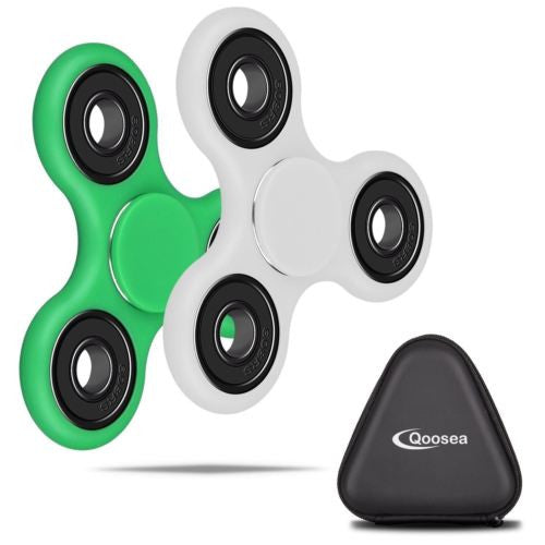 Qoosea Fidget Hand Spinner [2 Pack] Stress Reducer EDC ADHD Toy Metal Bearing...