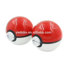 2016 high quality 50MM*3 Parts Pokeball Pokemon Herb Grinder Pokeball Grinder