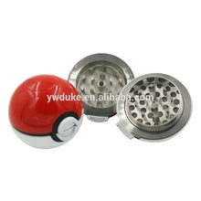 2016 high quality 50MM*3 Parts Pokeball Pokemon Herb Grinder Pokeball Grinder