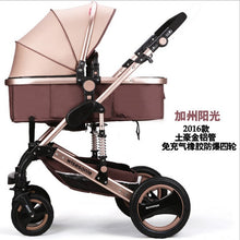 2017 new collapsible baby stroller, 0--36 months stroller 8 color choices Inflatable Natural Rubber Wheels Four Wheel