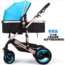 2017 new collapsible baby stroller, 0--36 months stroller 8 color choices Inflatable Natural Rubber Wheels Four Wheel