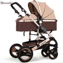 2017 new collapsible baby stroller, 0--36 months stroller 8 color choices Inflatable Natural Rubber Wheels Four Wheel