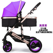 2017 new collapsible baby stroller, 0--36 months stroller 8 color choices Inflatable Natural Rubber Wheels Four Wheel