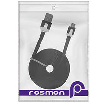 Fosmon® x2 10ft VIVID Micro USB Flat Controller Charging Cables Sony Playstation 4 / PS4 & Microsoft Xbox One Controllers - Fosmon Retail Packaging (Black)