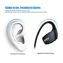 Mpow Antelope Bluetooth 4.1 Wireless Sports Headphones with Hands-free Calling, Long Working-Time, CVC6.0 Noise Reduction for Running Gym Exercise-Black