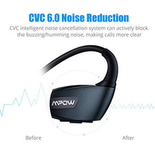 Mpow Antelope Bluetooth 4.1 Wireless Sports Headphones with Hands-free Calling, Long Working-Time, CVC6.0 Noise Reduction for Running Gym Exercise-Black