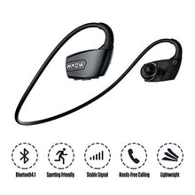 Mpow Antelope Bluetooth 4.1 Wireless Sports Headphones with Hands-free Calling, Long Working-Time, CVC6.0 Noise Reduction for Running Gym Exercise-Black