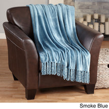 Home Fashion Designs Danya Collection Ultra Velvet Plush Fringe Luxury Throw Blanket in Solid Colors