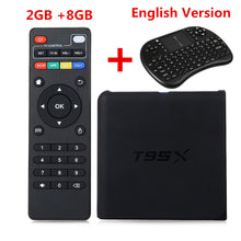 Mesuvida T95X Amlogic S905X Android 6.0 TV BOX 2G+8G Quad Core 100LAN WiFi H.265 16.1 Full Loaded Pre-installed Media Player Box