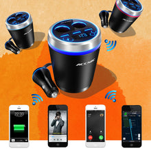 TF/Micro SD Music MP3 Player Bluetooth Car Kit FM Transmitter HandsFree Cigarette Lighter Adapter Splitter 3 Ports USB Charger