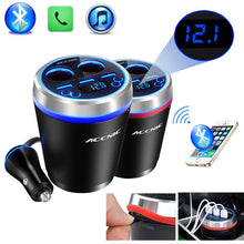 TF/Micro SD Music MP3 Player Bluetooth Car Kit FM Transmitter HandsFree Cigarette Lighter Adapter Splitter 3 Ports USB Charger