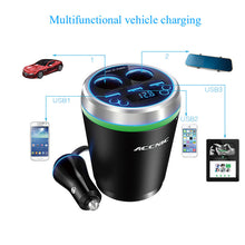 TF/Micro SD Music MP3 Player Bluetooth Car Kit FM Transmitter HandsFree Cigarette Lighter Adapter Splitter 3 Ports USB Charger