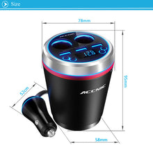 TF/Micro SD Music MP3 Player Bluetooth Car Kit FM Transmitter HandsFree Cigarette Lighter Adapter Splitter 3 Ports USB Charger