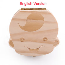 Tooth Box organizer for baby save Milk teeth Wood storage box great gifts 3-6YEARS creative for kids Boy and Girl image
