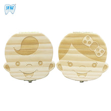 Tooth Box organizer for baby save Milk teeth Wood storage box great gifts 3-6YEARS creative for kids Boy and Girl image
