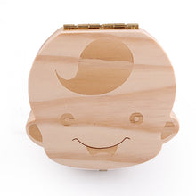 Tooth Box organizer for baby save Milk teeth Wood storage box great gifts 3-6YEARS creative for kids Boy and Girl image