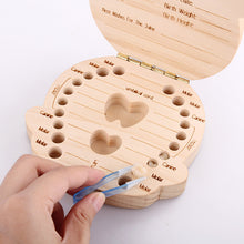 Tooth Box organizer for baby save Milk teeth Wood storage box great gifts 3-6YEARS creative for kids Boy and Girl image